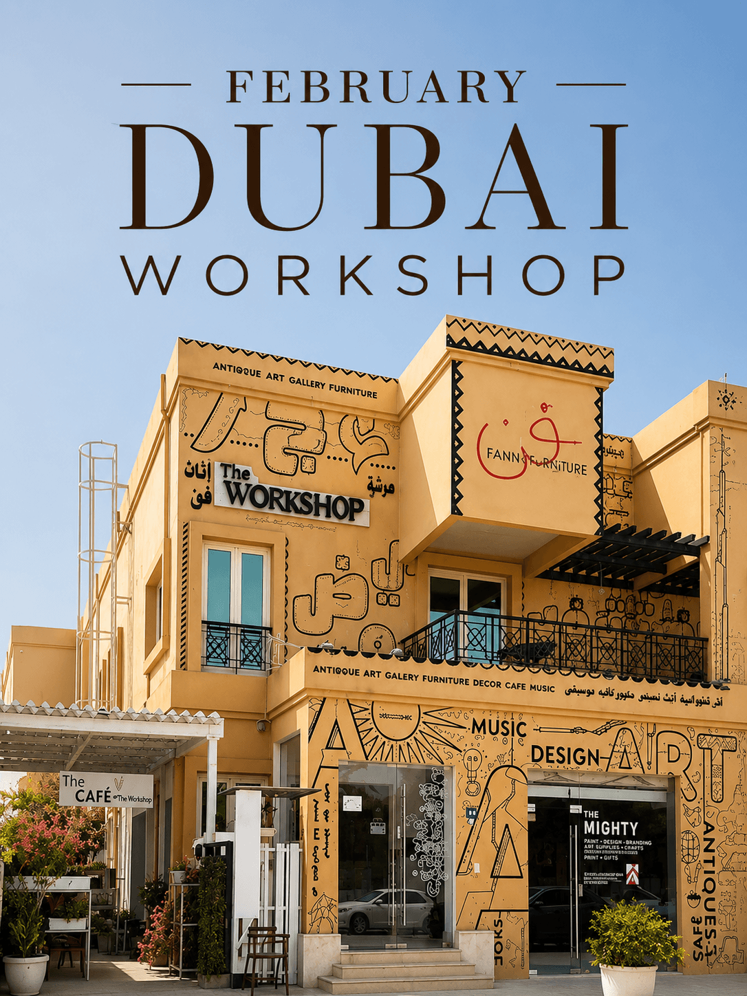 THE DUBAI WORKSHOP collaboration with Rakhshinda Art